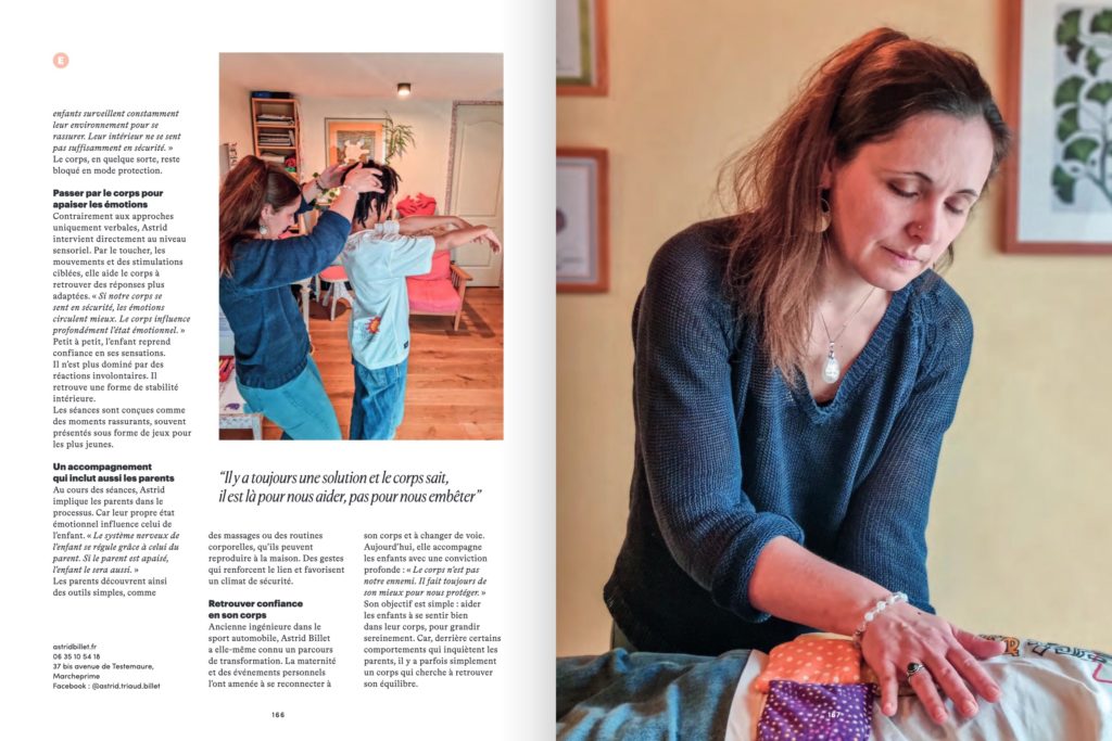 Article consacré à Astrid Billet dans Vivre le Bassin du printemps 2026