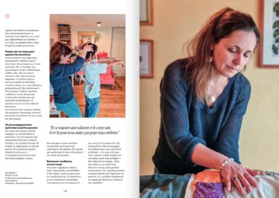 Article consacré à Astrid Billet dans Vivre le Bassin du printemps 2026